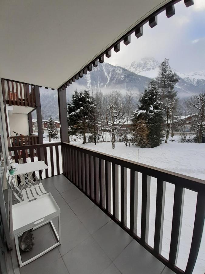 Studio Quartier Calme Centre Ville Vue Mont Blanc Chamonix Eksteriør bilde